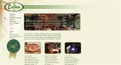 Desktop Screenshot of pizzeriagallus.si