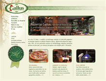 Tablet Screenshot of pizzeriagallus.si
